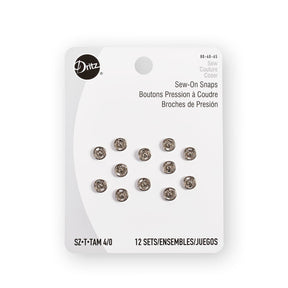 Cucire su bottoni automatici, Taglia 3, 1/2 (12mm), Set di 4 Cucire su bottoni automatici, Taglia 3, 1/2 (12mm), Set di 4
