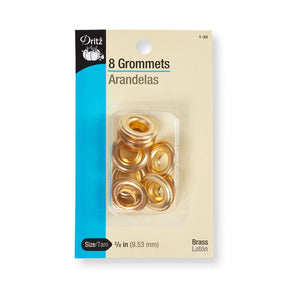 Dritz® 3/8” Rustproof Brass Grommets (8 Pack)