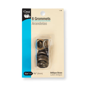 Dritz® 3/8” Rustproof Brass Grommets (8 Pack)