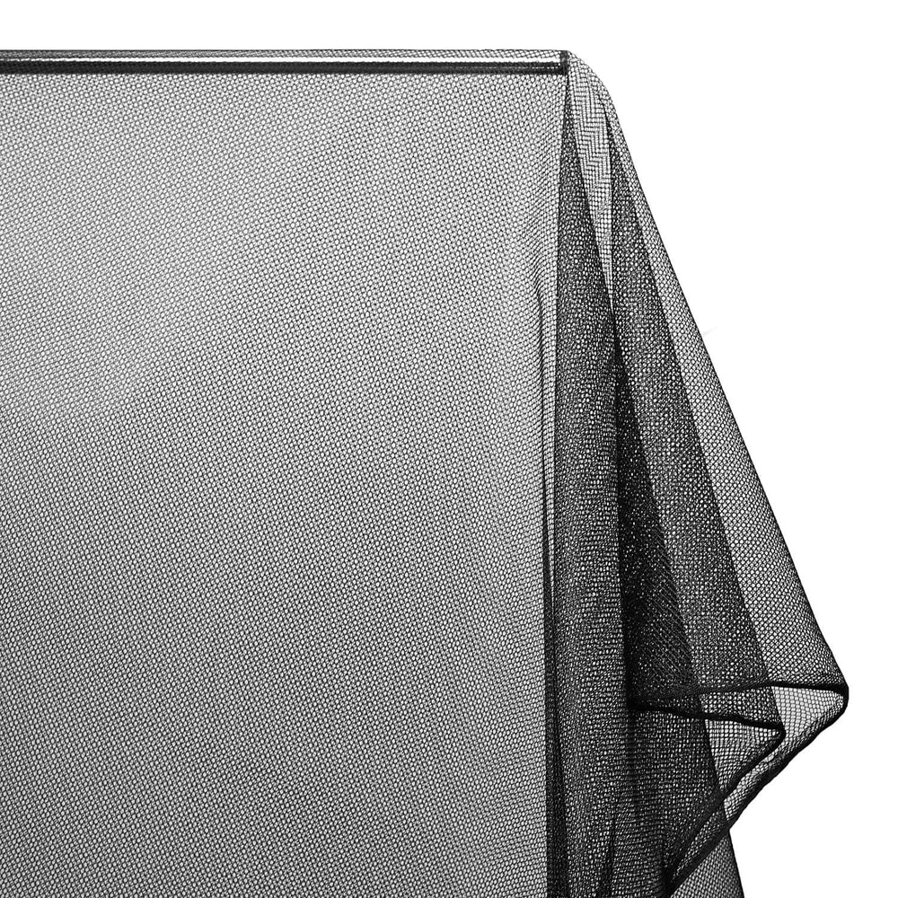 Nylon Diamond Hard Net Crinoline Fabric SV579843 Black 1