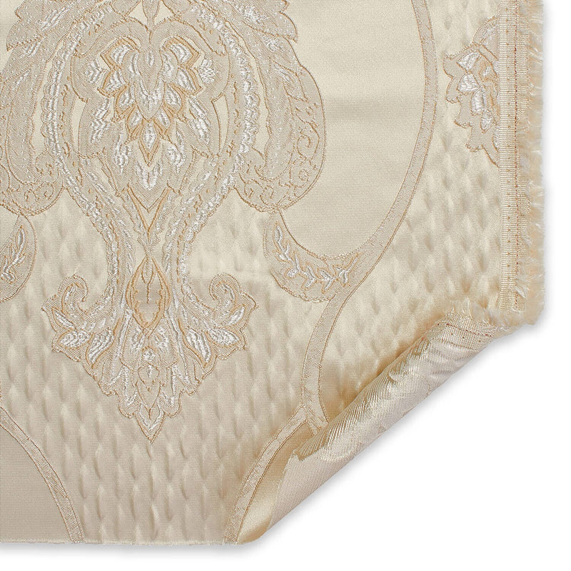 Oyster Silk Hammered Satin Jacquard Fabric main image 0