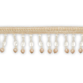 Large Teardrop Beaded Rhinestone Tassel Fringe Trim