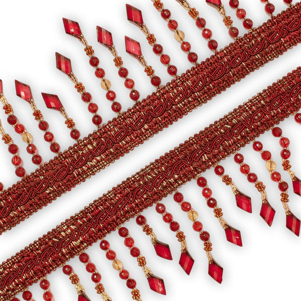 Diamond Beaded Rhinestone Tassel Fringe Trim