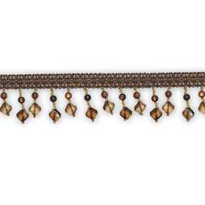 Square Beaded Rhinestone Tassel Fringe Trim