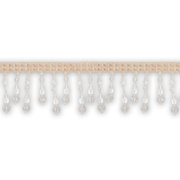 Medium Teardrop Beaded Rhinestone Tassel Fringe Trim