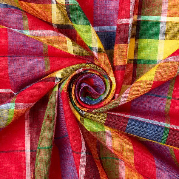 Madras Plaid Fabric (Style 41216)