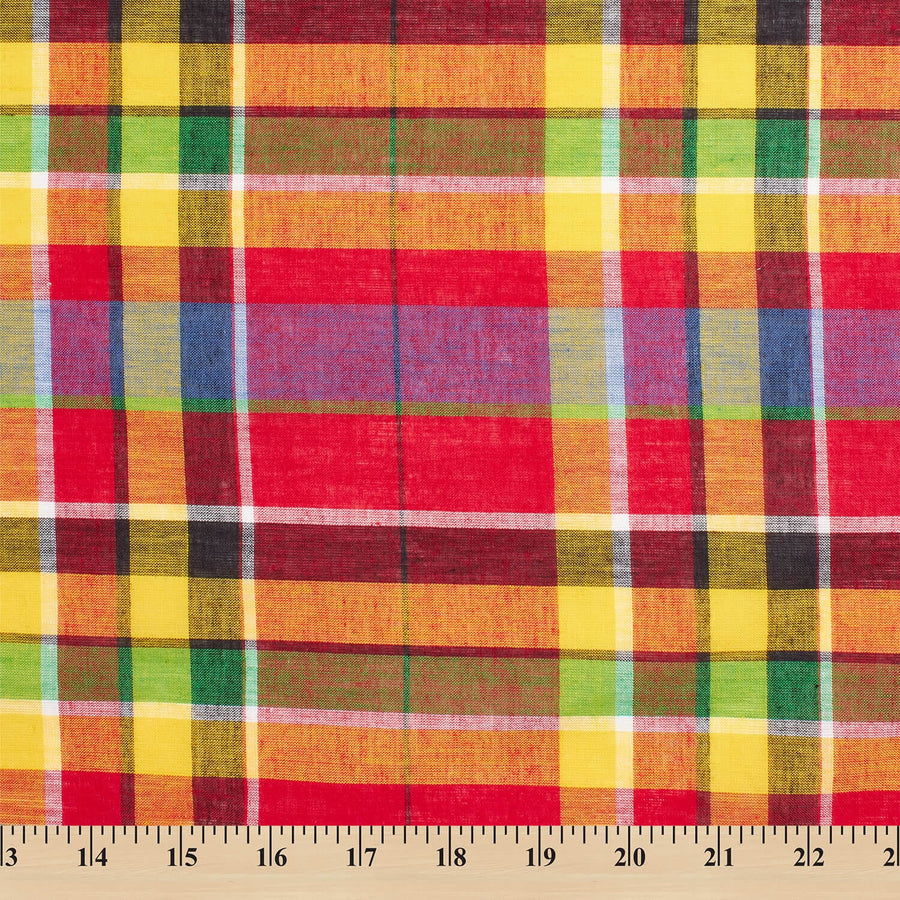 Madras Plaid Fabric (Style 41216) Fabric Wholesale Direct