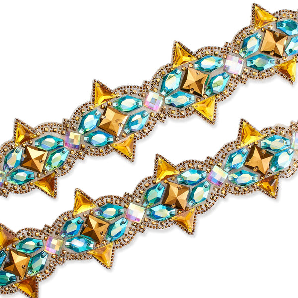 Northstar Resin Rhinestone Iron On Trim