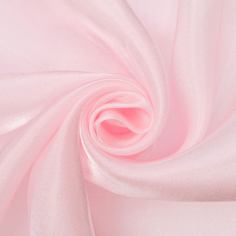 Sugar Coral Silk Satin Face Organza Fabric main image 0