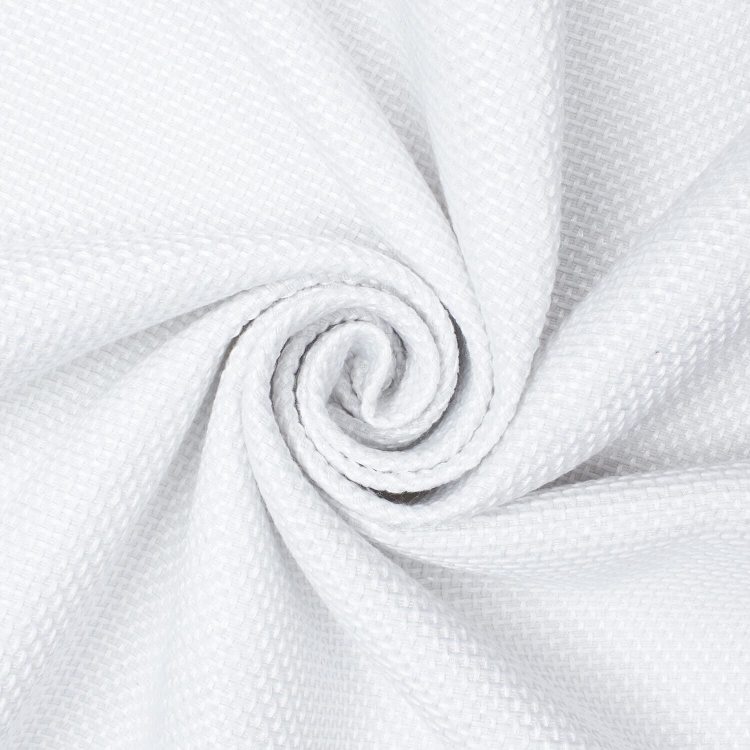 Plain Woven Inlay Upholstery Fabric SV580300 White A2