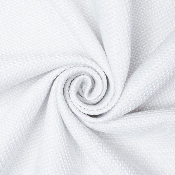 Plain Woven Inlay Upholstery Fabric SV580300 White A2