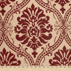 Floral Damask Chenille Upholstery Brocade Jacquard