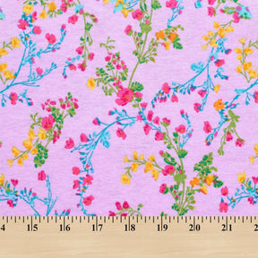 Floral Vine Printed Cotton Flannel