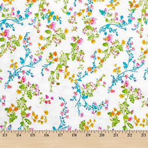 Floral Vine Printed Cotton Flannel