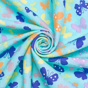 Butterfly Printed Cotton Flannel