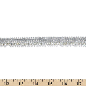 1 Inch Glitter Gem Gut Rhinestone Corded Trim