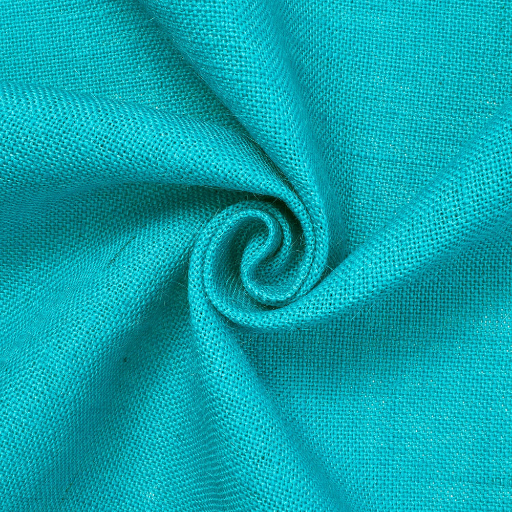 Standard 10 Oz Jute Burlap 60 Inch Fabric SV580426 Turquoise 1