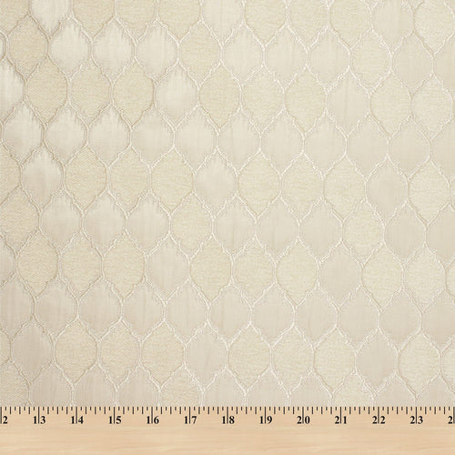 Sandstone Abstract Lines Chenille and Boucle Upholstery Jacquard