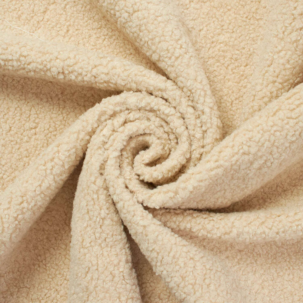 Sherpa Faux Fur Fleece With Backing Fabric Natural SV580680 A2