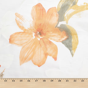 Leafy Flower Extra Wide Burnout Polyester Rayon Jacquard On Voile