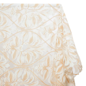 Leafy Bloom Extra Wide Burnout Polyester Rayon Damask Jacquard On Voile