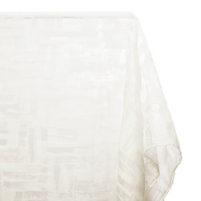 Geometric Abstract Extra Wide Burnout Polyester Rayon Jacquard On Voile