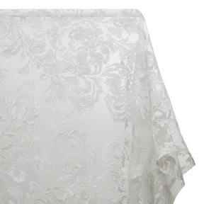 Floral Vine Extra Wide Burnout Polyester Rayon Jacquard On Organza