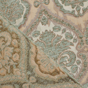 Baroque Floral Two Tone Polyester Chenille Damask Jacquard