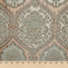 Baroque Floral Two Tone Polyester Chenille Damask Jacquard