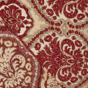 Baroque Floral Two Tone Polyester Chenille Damask Jacquard