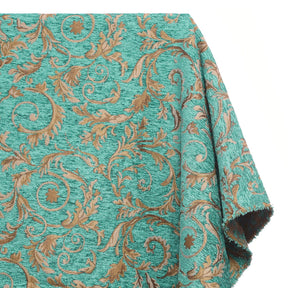 Floral Scroll Polyester Chenille Jacquard