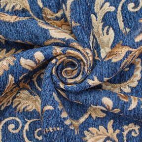 Floral Scroll Polyester Chenille Jacquard