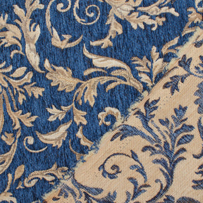 Floral Scroll Polyester Chenille Jacquard