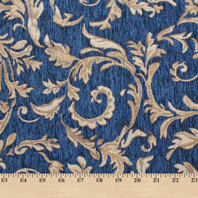 Floral Scroll Polyester Chenille Jacquard