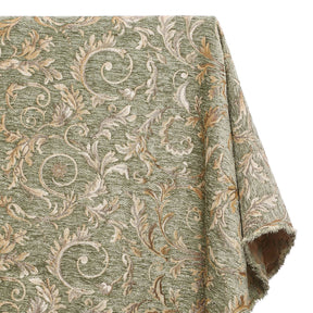 Floral Scroll Polyester Chenille Jacquard