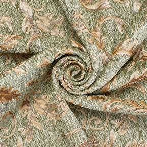 Floral Scroll Polyester Chenille Jacquard