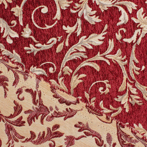 Floral Scroll Polyester Chenille Jacquard