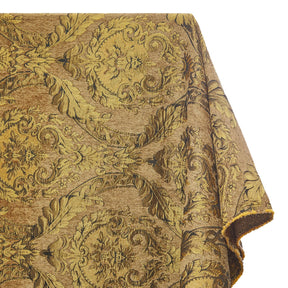 Floral Bloom Two Tone Polyester Rayon Chenille Damask Jacquard