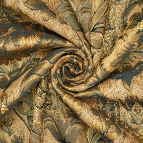 Floral Bloom Two Tone Polyester Rayon Chenille Damask Jacquard