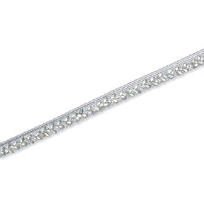 0.5 Inch Bedazzled Rhinestone Corded Trim