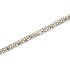 0.5 Inch Bedazzled Rhinestone Corded Trim