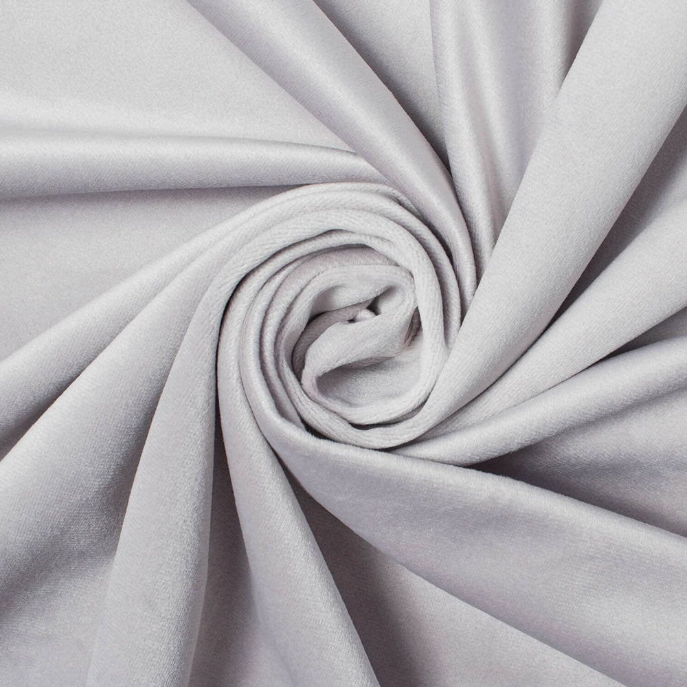 Holland Flocking Velvet Fabric SV581561 Silver 1