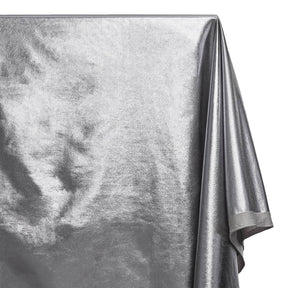 Metallic Stretch Foil Lame On Interlock Knit