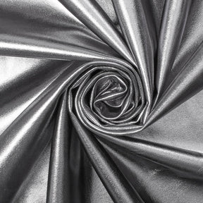 Metallic Stretch Foil Lame On Interlock Knit