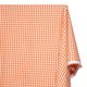7 Mm Gingham Check Plaid Polyester Cotton Poplin Fabric SV581824 Orange A1
