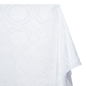 Liturgical Church Ecclesiastical Satin Jacquard Brocade Fabric SV581953 White A1