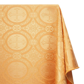 Liturgical Church Ecclesiastical Satin Jacquard Brocade Fabric SV581955 Gold A1