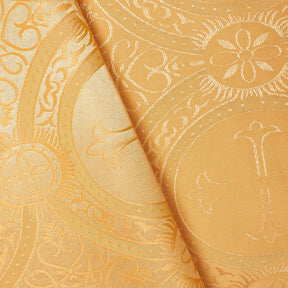Liturgical Church Ecclesiastical Satin Jacquard Brocade Fabric SV581955 Gold A5