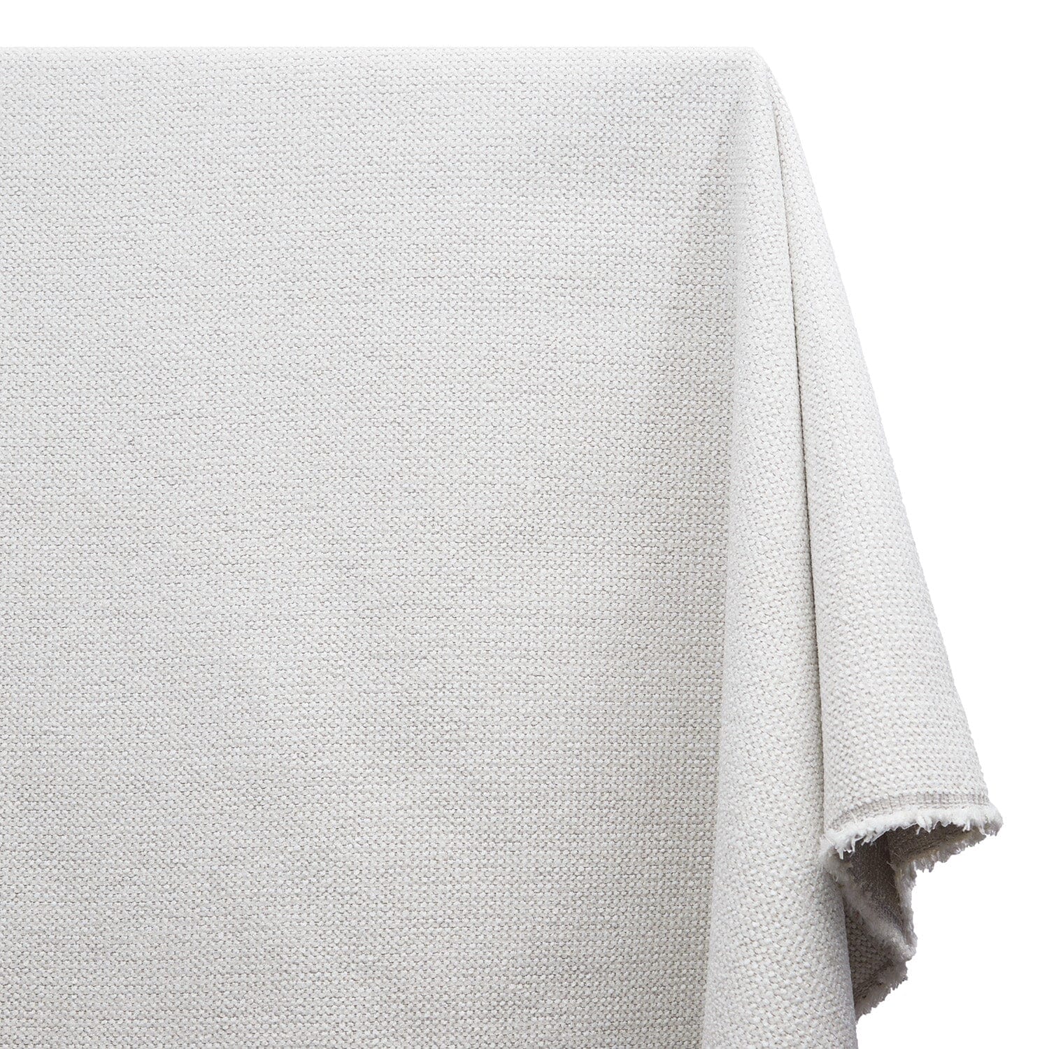 Nubby Jacquard Chenille Upholstery Fabric SV582027 White Image A1