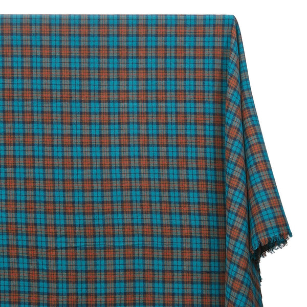 Tartan Plaid Yarn Dyed Brushed Cotton Flannel Design 16 Fabric SV582108 A1